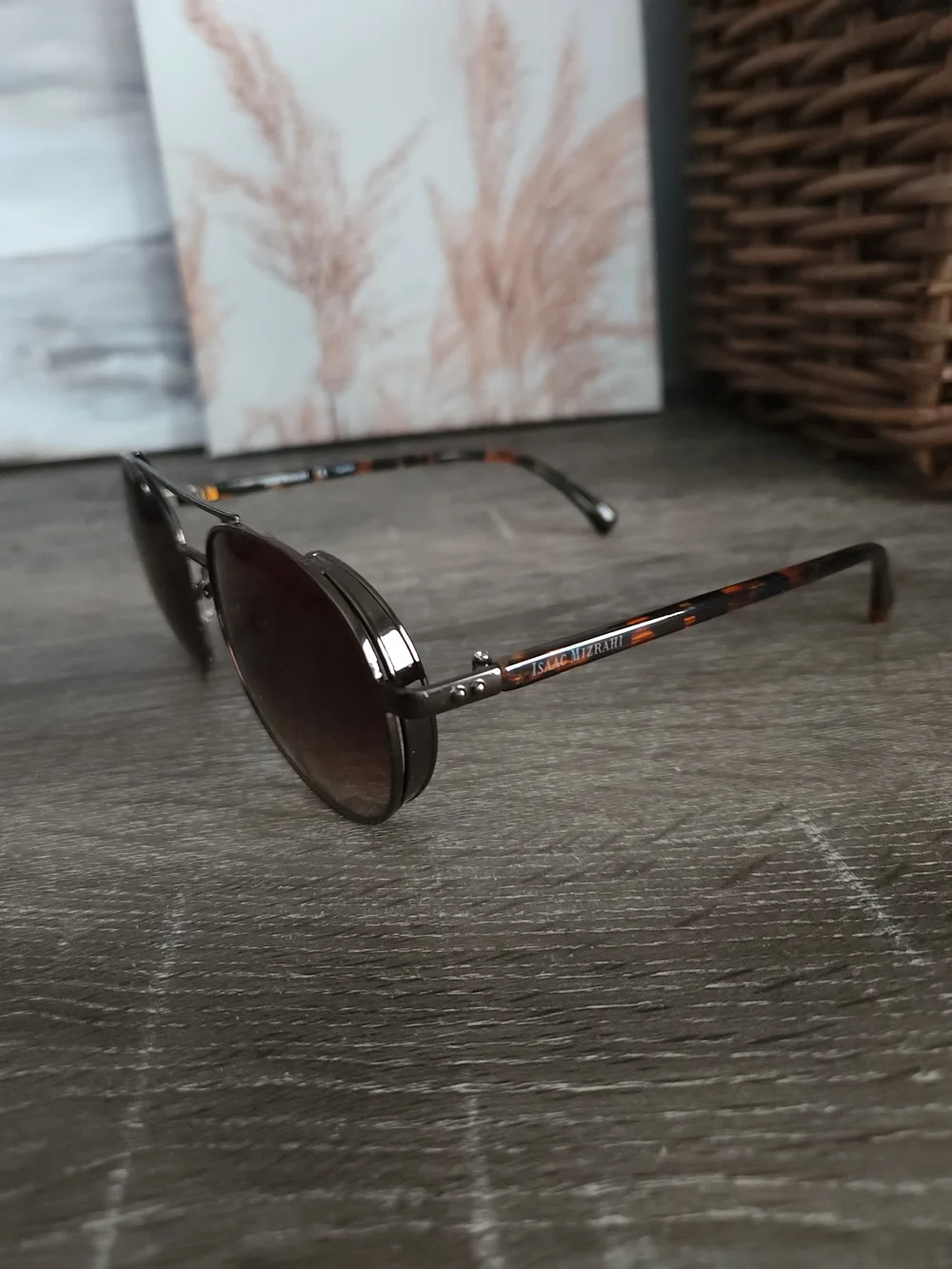 Isaac Mizrahi Aviator Sunglasses - Brown Gradient Lenses